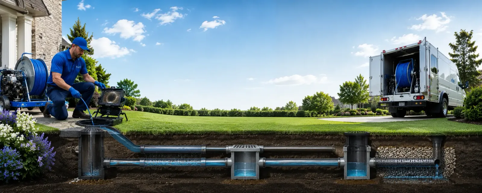 Outdoor drain cleaning information for Nahma, MI